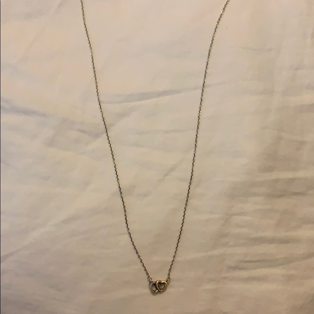 Authentic pandora two hearts necklace!!!